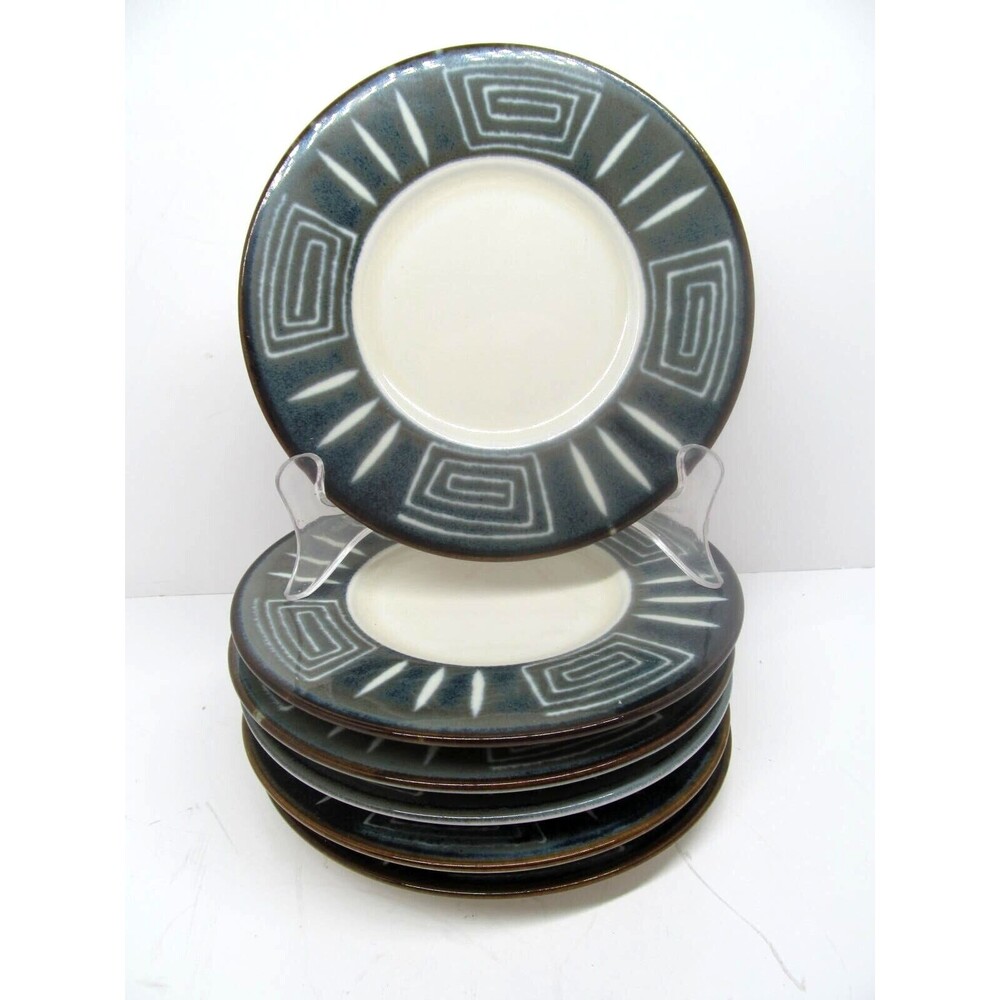 Mikasa Potters Craft FIRESONG HP300 Set Of Six 6 1/2" Saucer plates